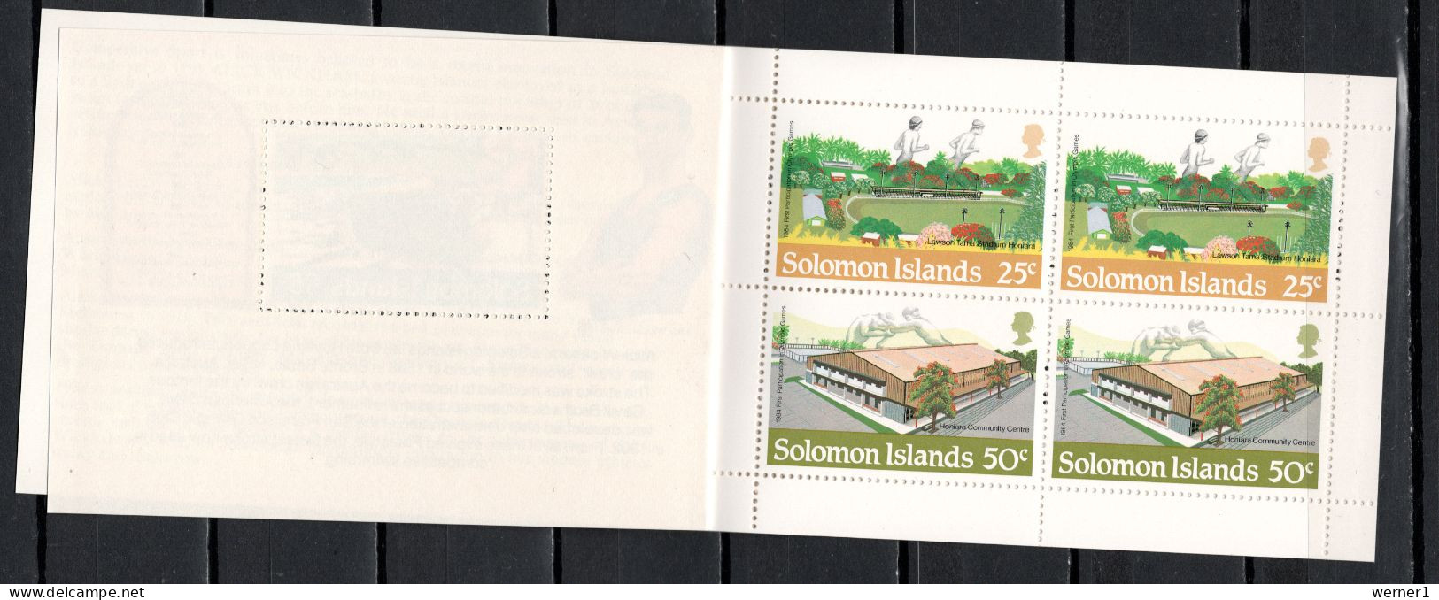 Solomon Islands 1984 Olympic Games Los Angeles Stamp Booklet MNH - Zomer 1984: Los Angeles