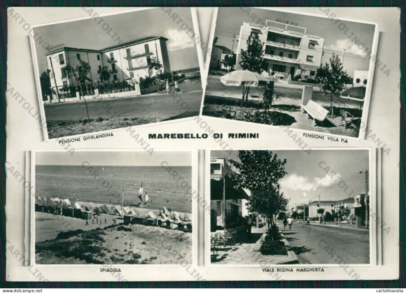 Rimini Marebello Di Foto FG Cartolina KB1440 - Rimini