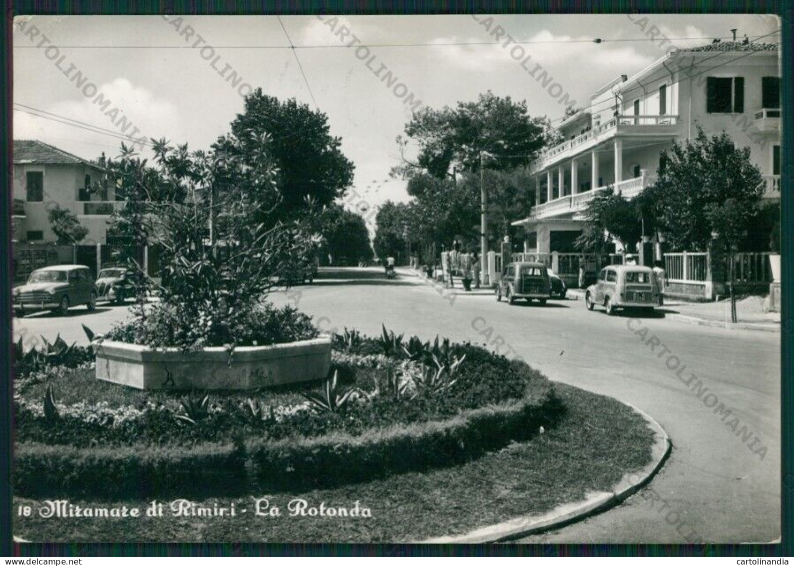 Rimini Miramare Di Auto PIEGHINA Foto FG Cartolina KB1387 - Rimini