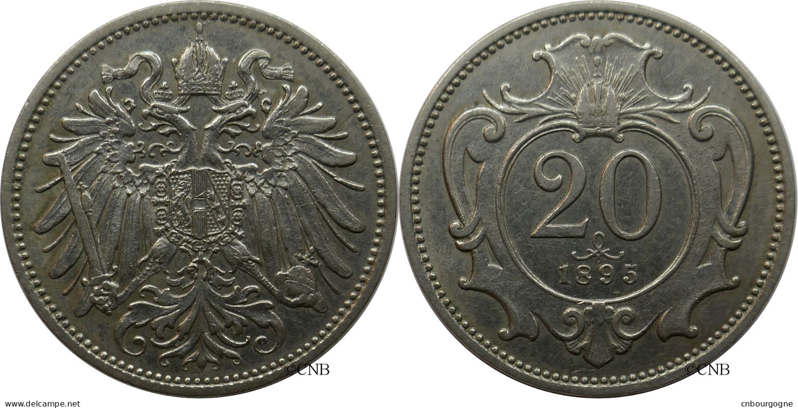 Autriche - Empire - François-Joseph Ier - 20 Heller 1895 - SUP/AU58 - Mon4940 - Austria