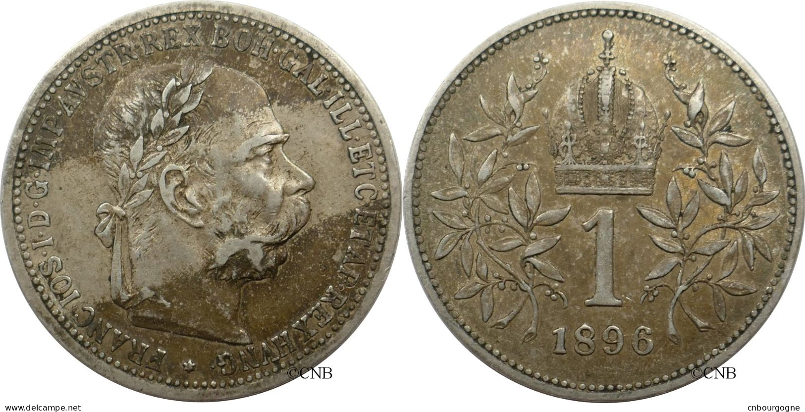 Autriche - Empire - François-Joseph Ier / Franz Joseph I. - 1 Corona 1896 RARE - TTB/XF45 - Mon5760 - Oostenrijk