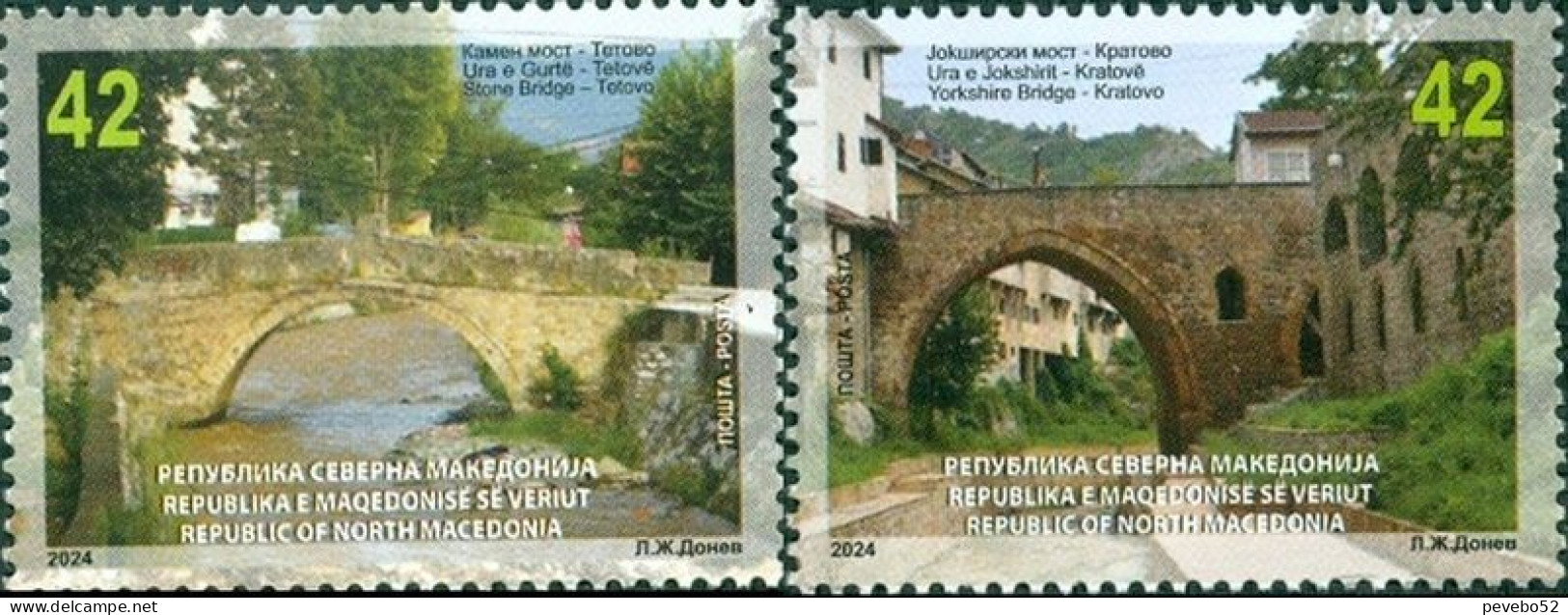 NORTH MACEDONIA 2024  - BRIDGES MNH - Macedonia Del Norte