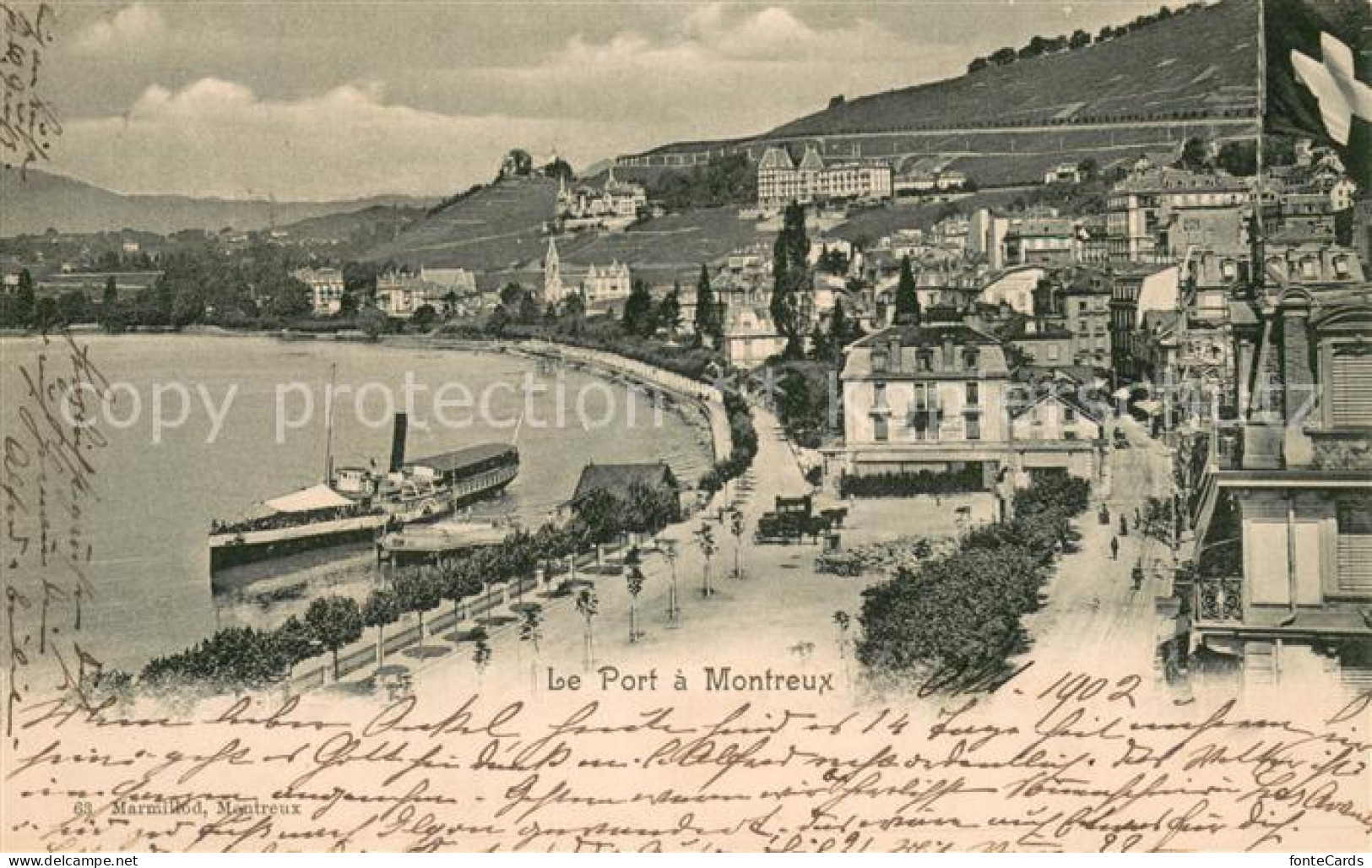 13768480 Montreux  VD Hafen M. Kutschen  - Sonstige & Ohne Zuordnung