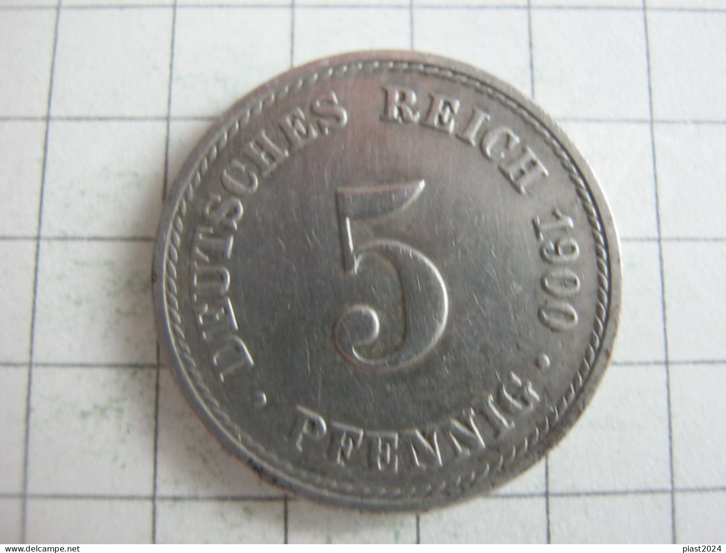 Germany 5 Pfennig 1900 A - 5 Pfennig