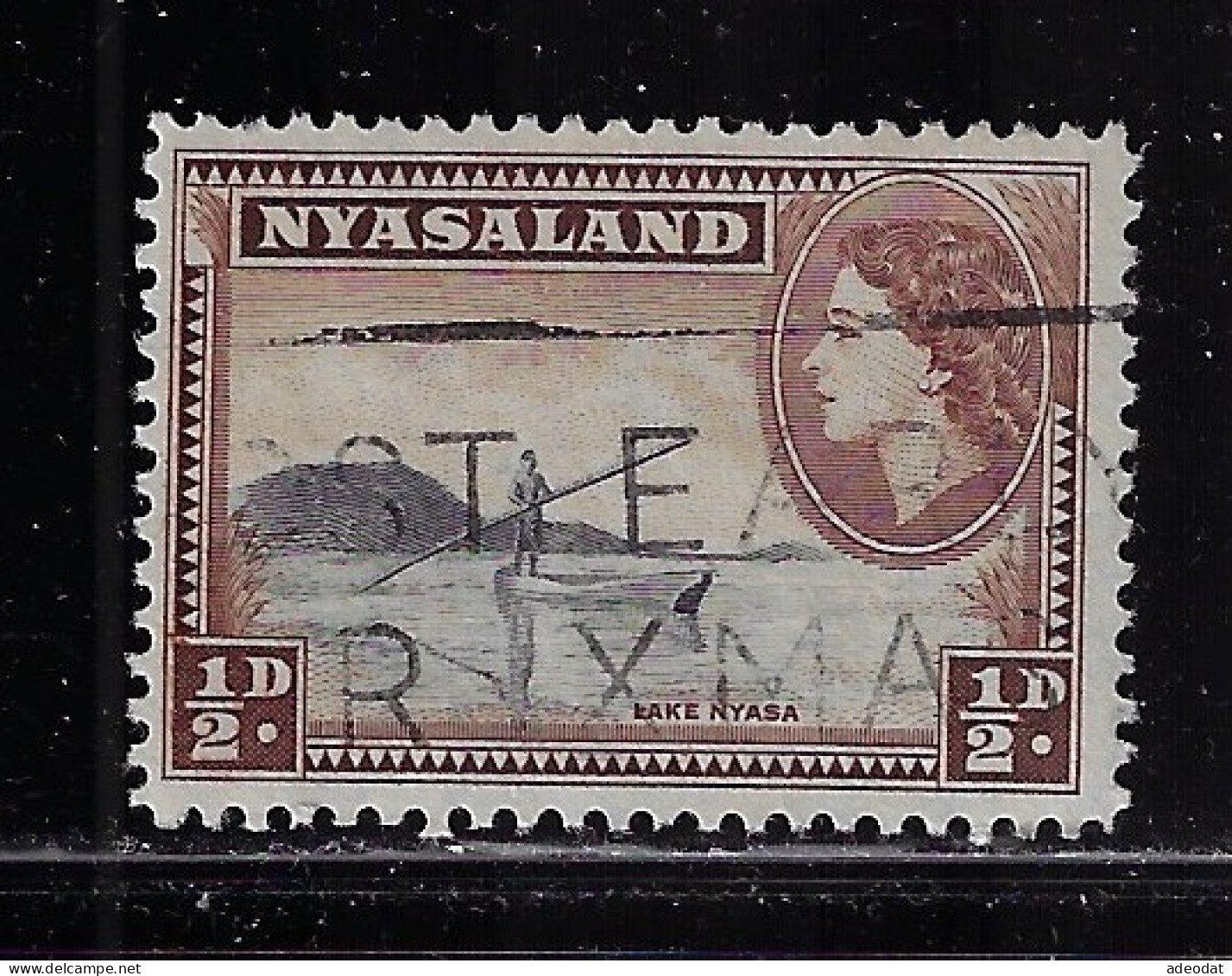 RHODESIA & NYASALAND  1953  SCOTT #97 USED - Nyassaland (1907-1953)