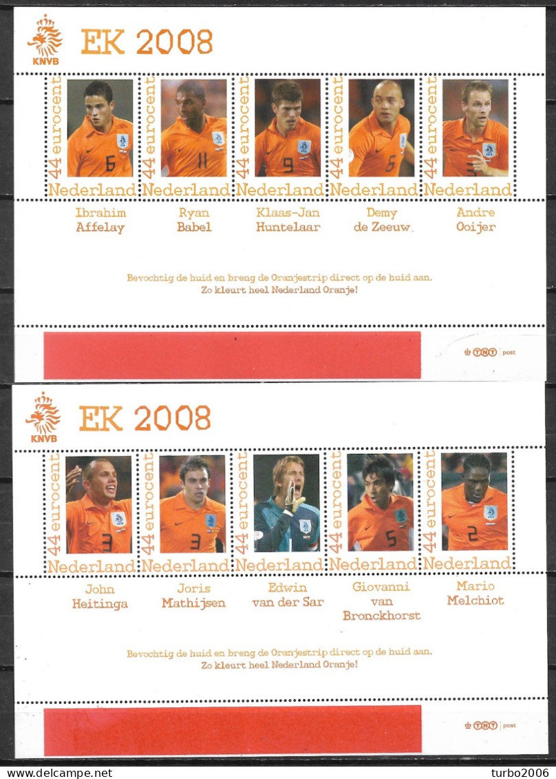 2008 20 X Persoonlijke Zegel EK 2008 Football In 4 Postfrisse Vellen NVPH Als 2562 - Unused Stamps