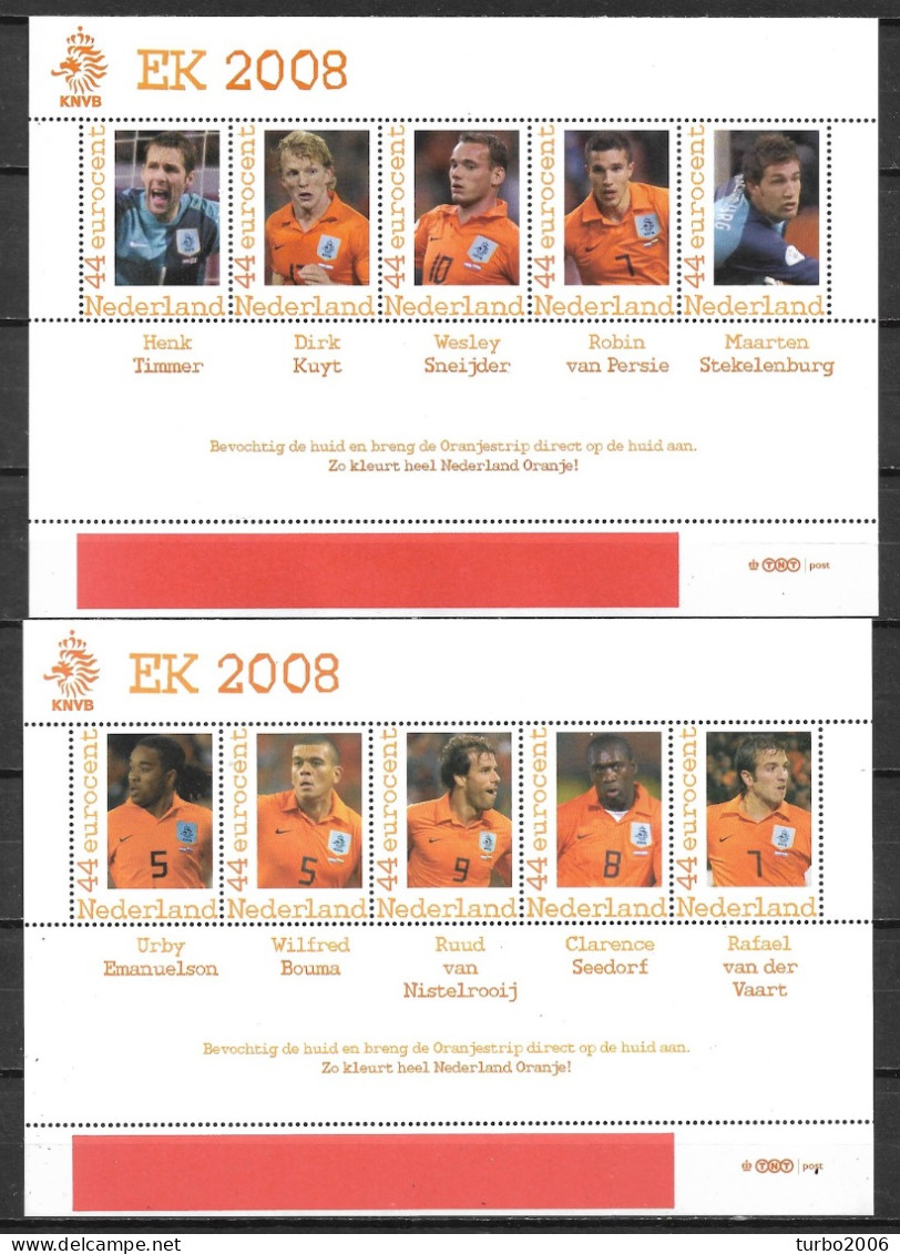 2008 20 X Persoonlijke Zegel EK 2008 Football In 4 Postfrisse Vellen NVPH Als 2562 - Ongebruikt