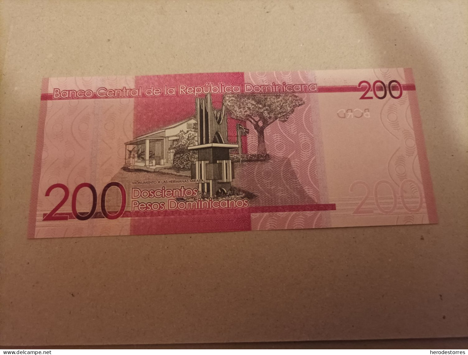 Billete Republica Dominicana 200 Pesos, Serie AA, Año 2014, UNC - Dominicana