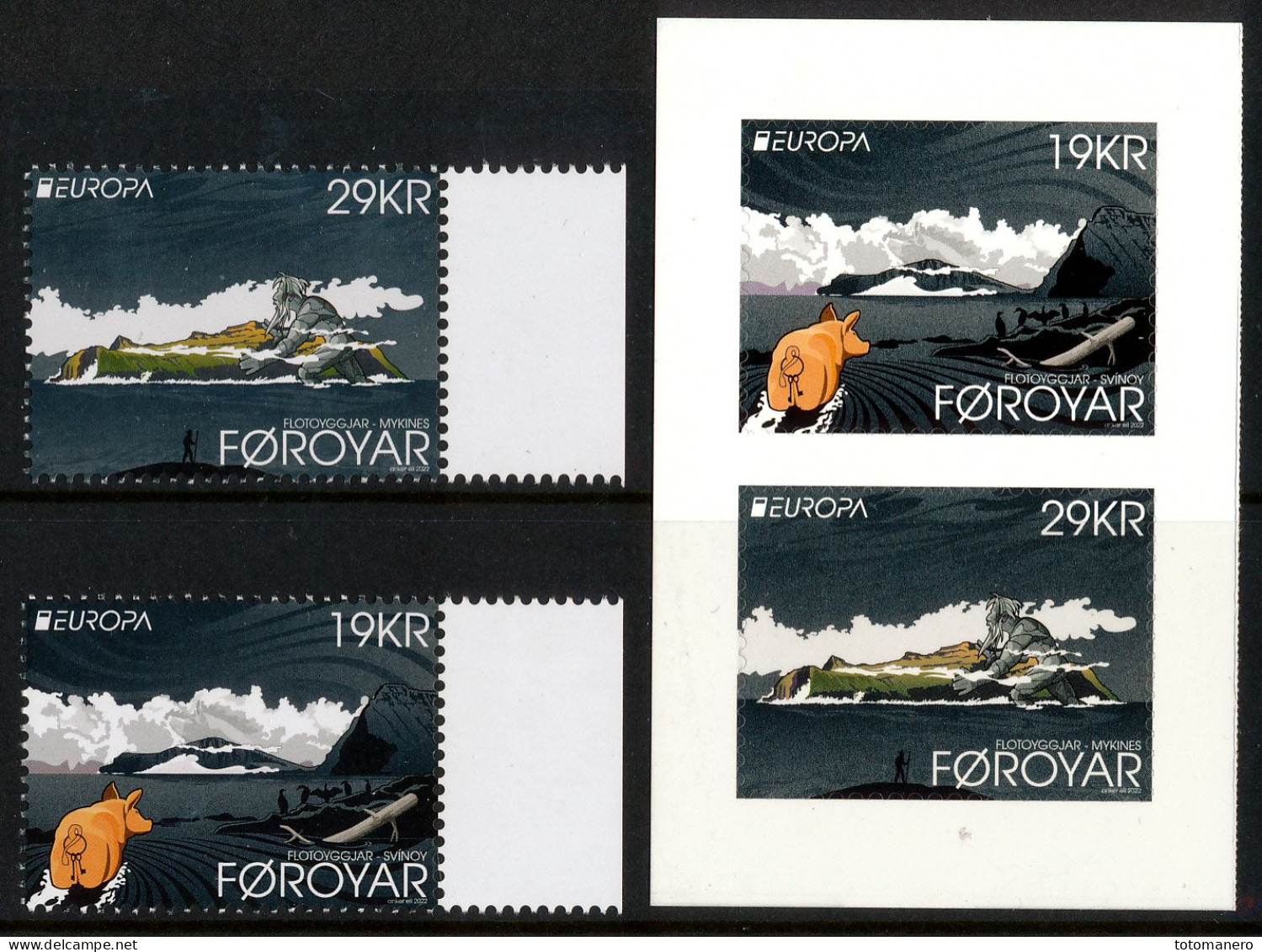 FAROE ISLANDS/Färöer EUROPA 2022 "Stories & Myths" Set Of 4v** - 2022