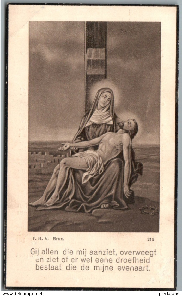 Bidprentje Hendrieken - Weeghmans Marie (1877-1937) - Images Religieuses