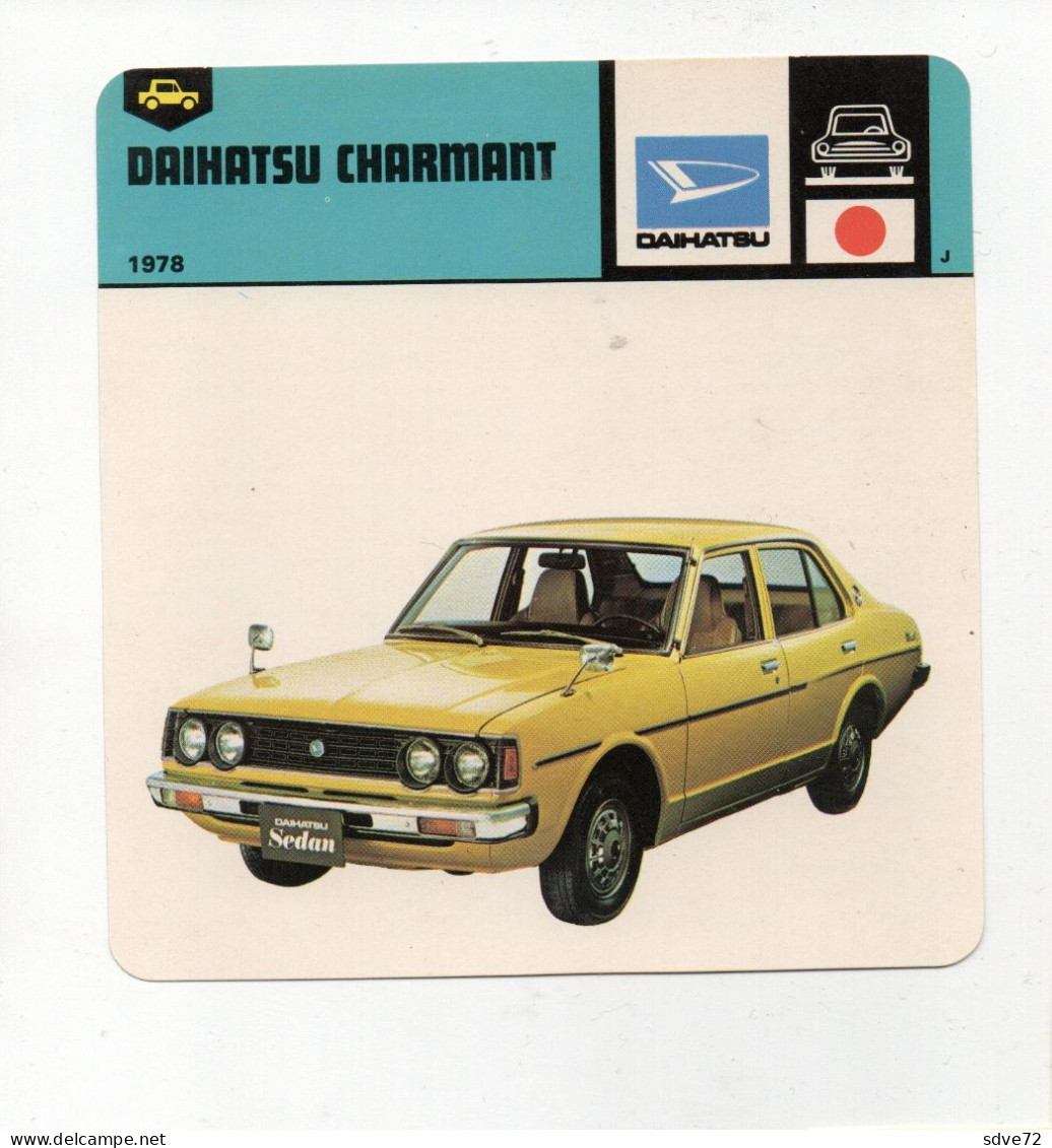 FICHE AUTOMOBILE - DAIHATSU CHARMANT - Auto's