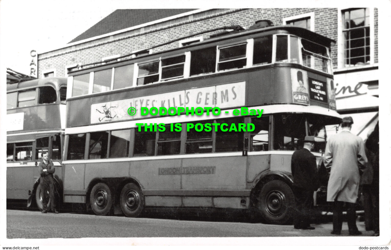 R508583 London Transport. Bus. Jeyes Kills Germs. Postcard - Altri & Non Classificati