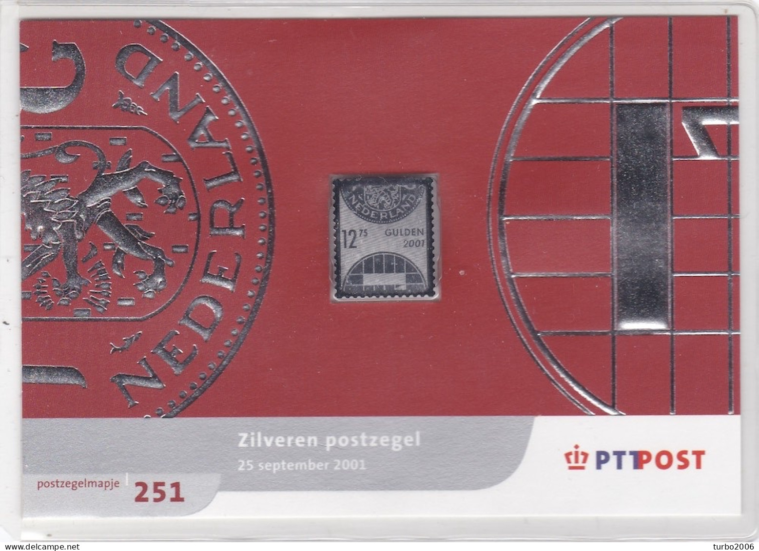 Nederland 2001 Zilveren Verrassingszegel DFL 12,75 Postfris In Mapje NVPH 2009 / M 251 - Unused Stamps