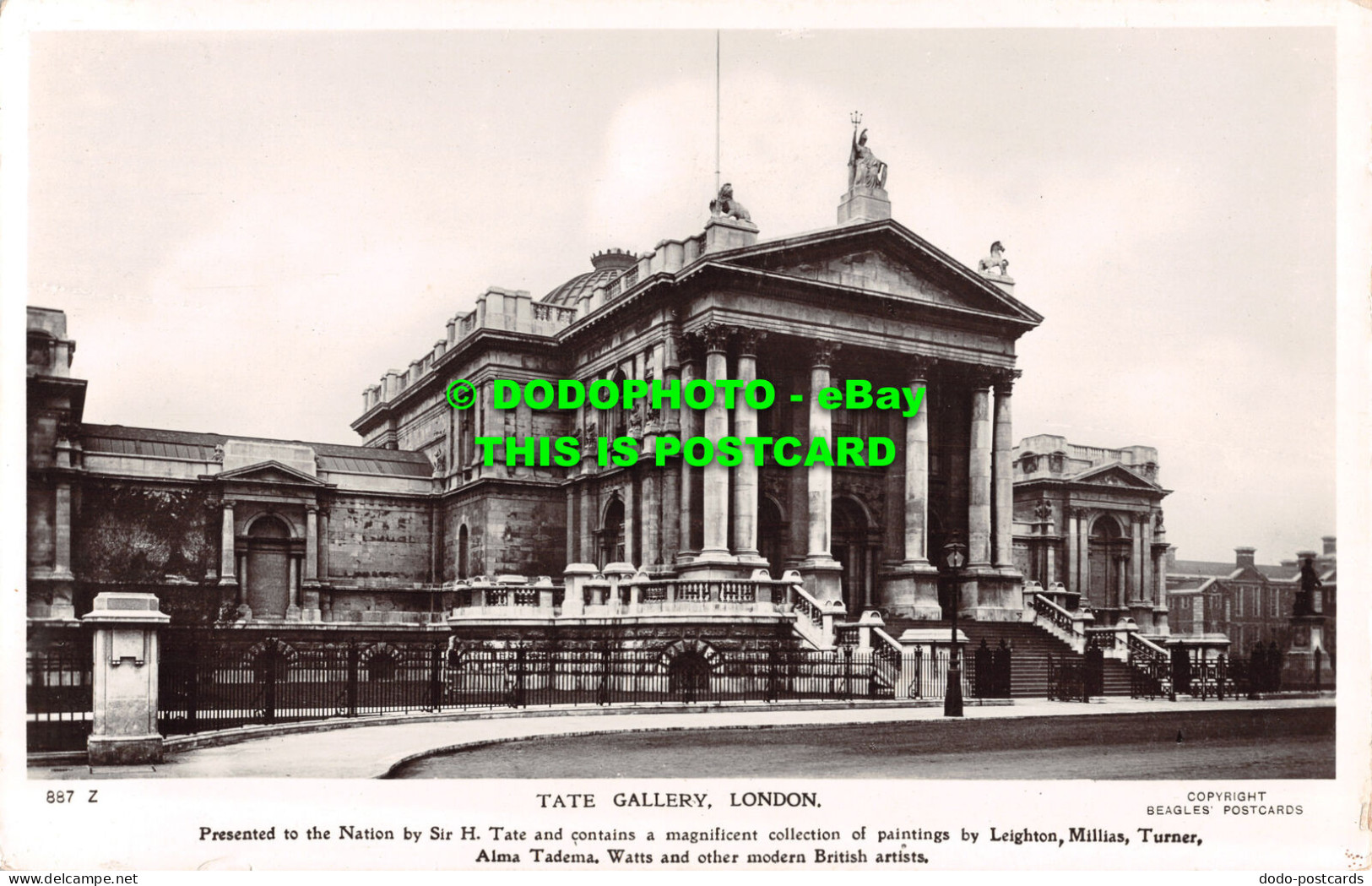 R508288 887 Z. Tate Gallery. London. Presented To Nation By Sir H. Tate. Beagles - Autres & Non Classés