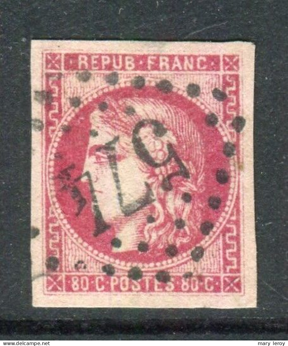 Superbe & Rare N° 49c Rose Carminé - 1870 Emisión De Bordeaux