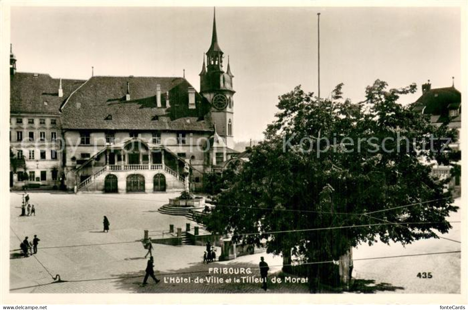 13764121 Fribourg FR Hotel De Ville Et Le Tilleul De Morat Fribourg FR - Autres & Non Classés