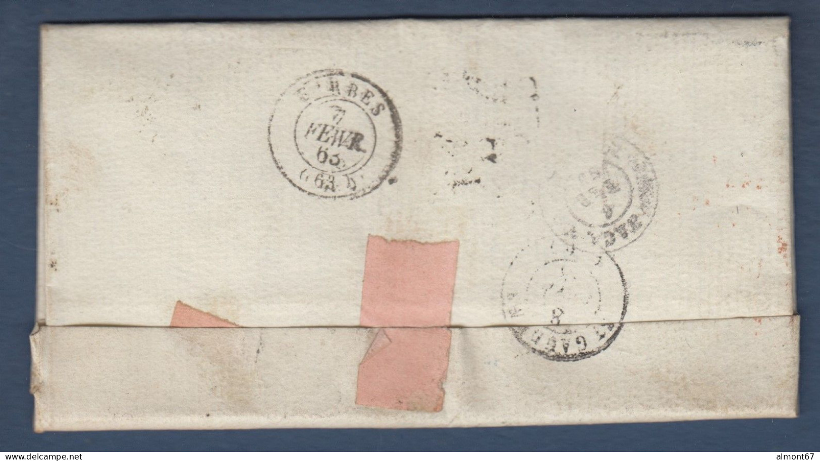 Lettre De TAMARITE Pour La France - Covers & Documents