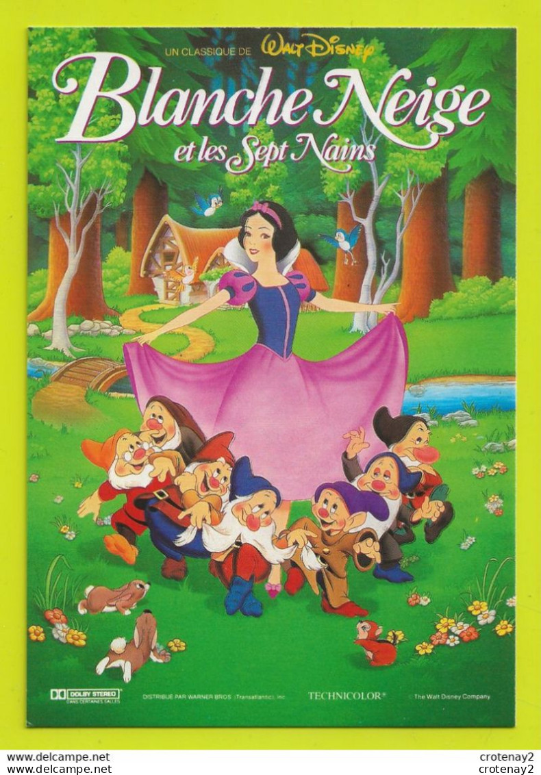 Walt DISNEY Blanche Neige Et Les Sept Nains VOIR DOS - Autres & Non Classés