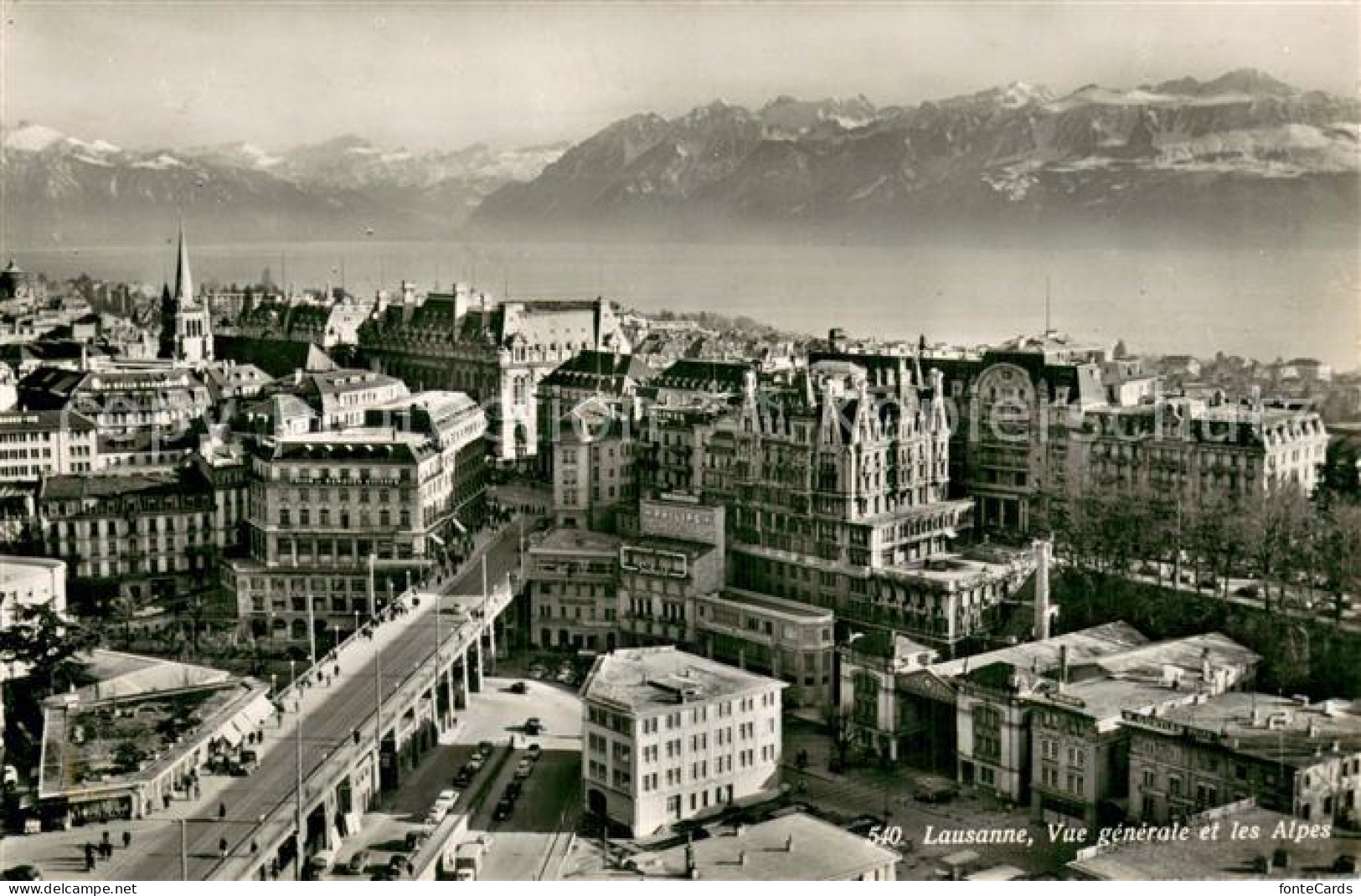 13763754 Lausanne VD Vue Generale Aerienne Et Les Alpes Lausanne VD - Sonstige & Ohne Zuordnung