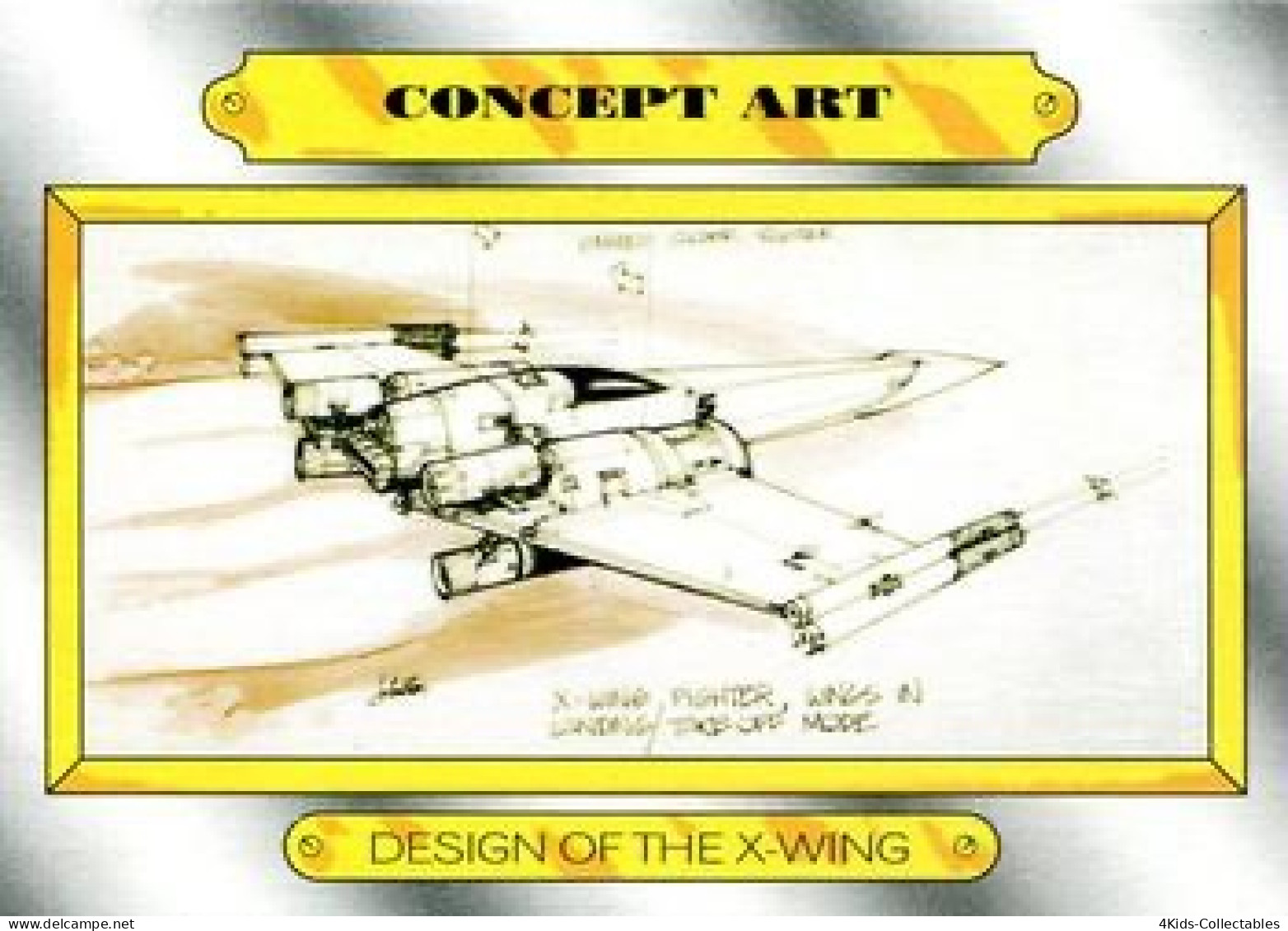 2015 Topps STAR WARS Journey To The Force Awakens "Concept Art" CA-2 Design Of The X-Wing - Star Wars