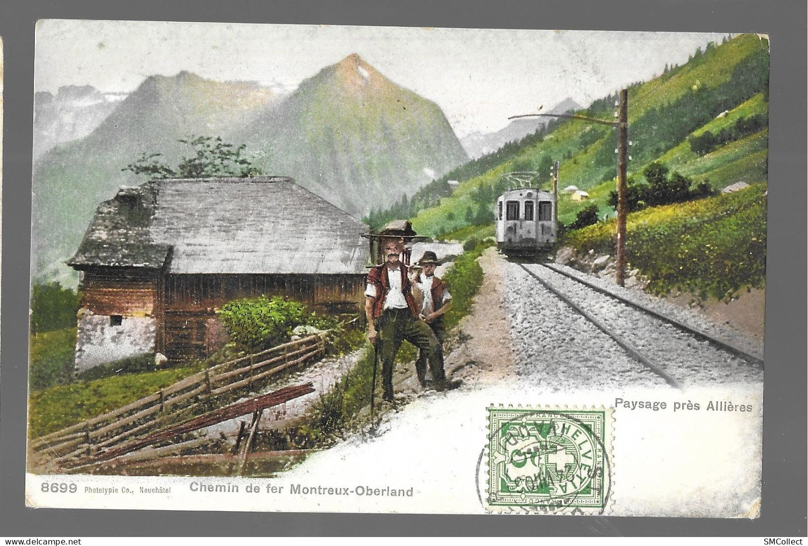 Paysage Près Allières. Chemin De Fer Montreux Oberland (9934) - Autres & Non Classés