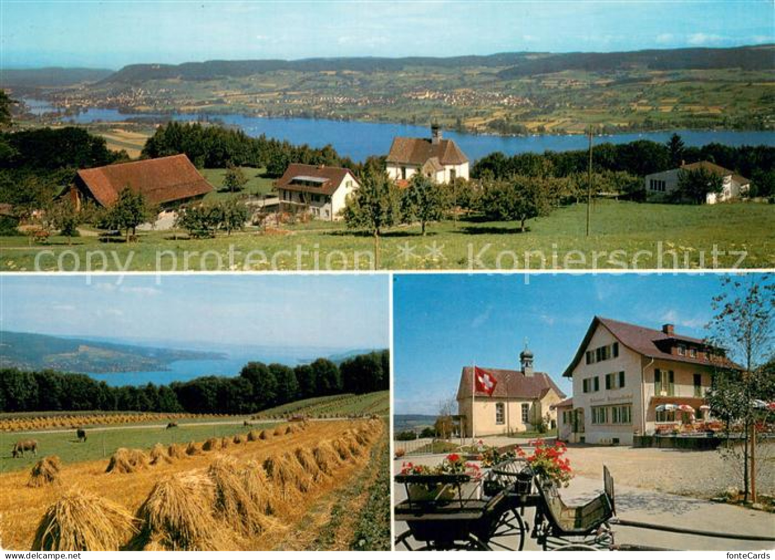 13760858 Mammern Restaurant Klingenzellerhof Untersee Panorama Kirche Mammern - Sonstige & Ohne Zuordnung