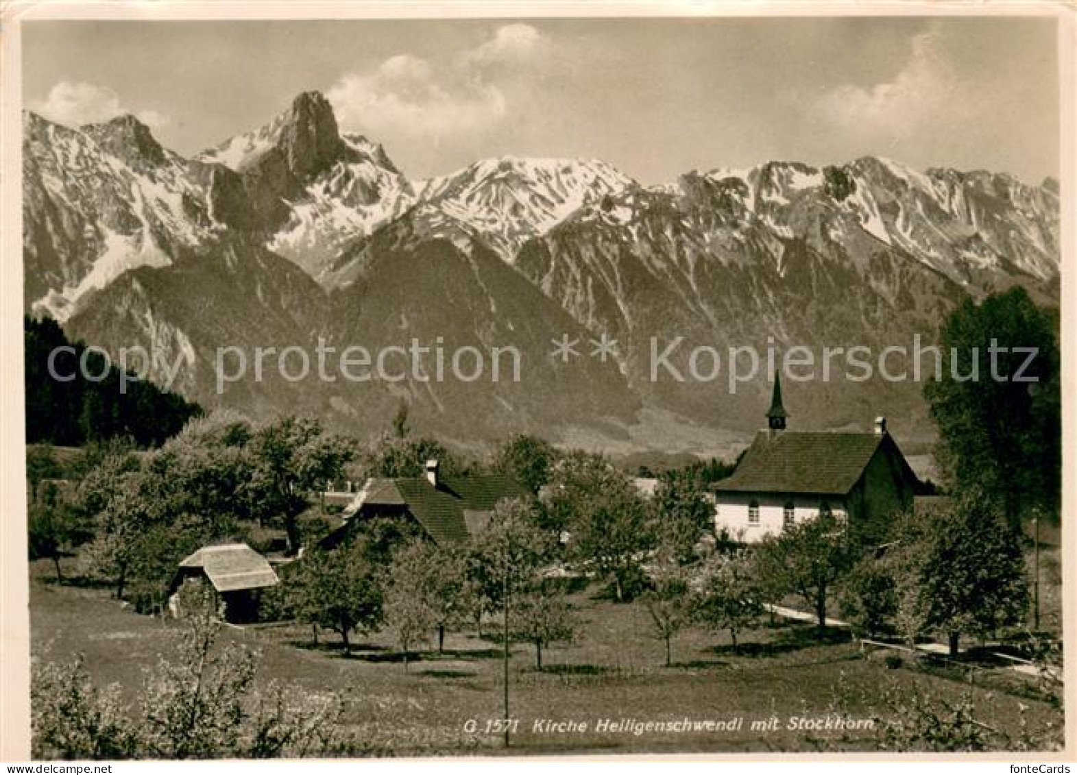 13760850 Balterswil Kirche Heiligenschwendi M. Stockhorn Balterswil - Sonstige & Ohne Zuordnung