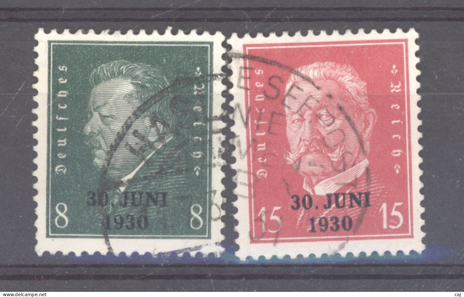 Allemagne  -  Reich  :  Mi  444-45  (o)              ,       N2 - Gebraucht