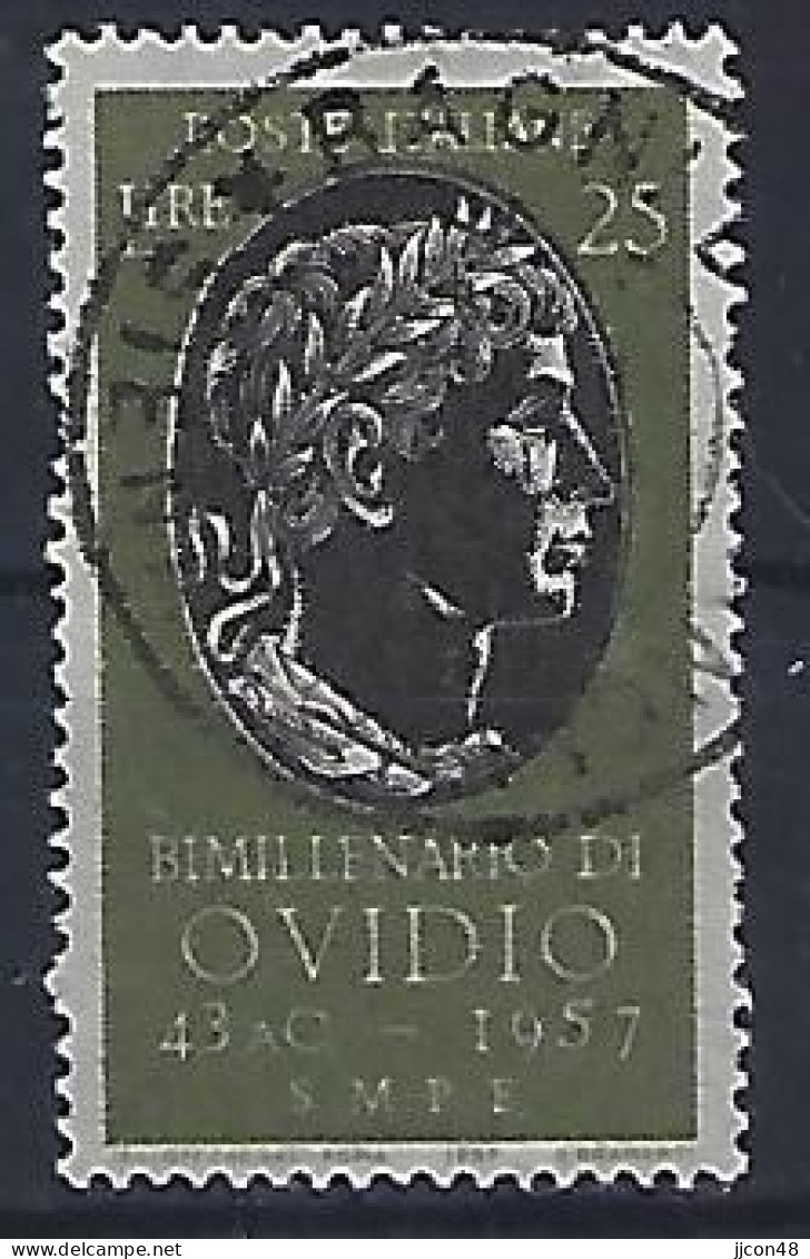 Italy 1957  Publius Ovidius Naso (o) Mi.979 - 1946-60: Usados