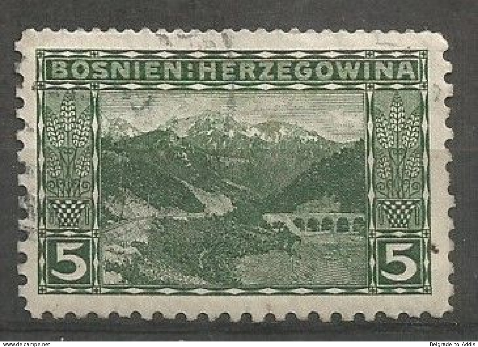 Bosnia Bosnien K.u.K. Austria Hungary Mi.32 Perforation 12½:9¼:9¼:9¼ Coleman 3222 Used 1906 - Bosnië En Herzegovina