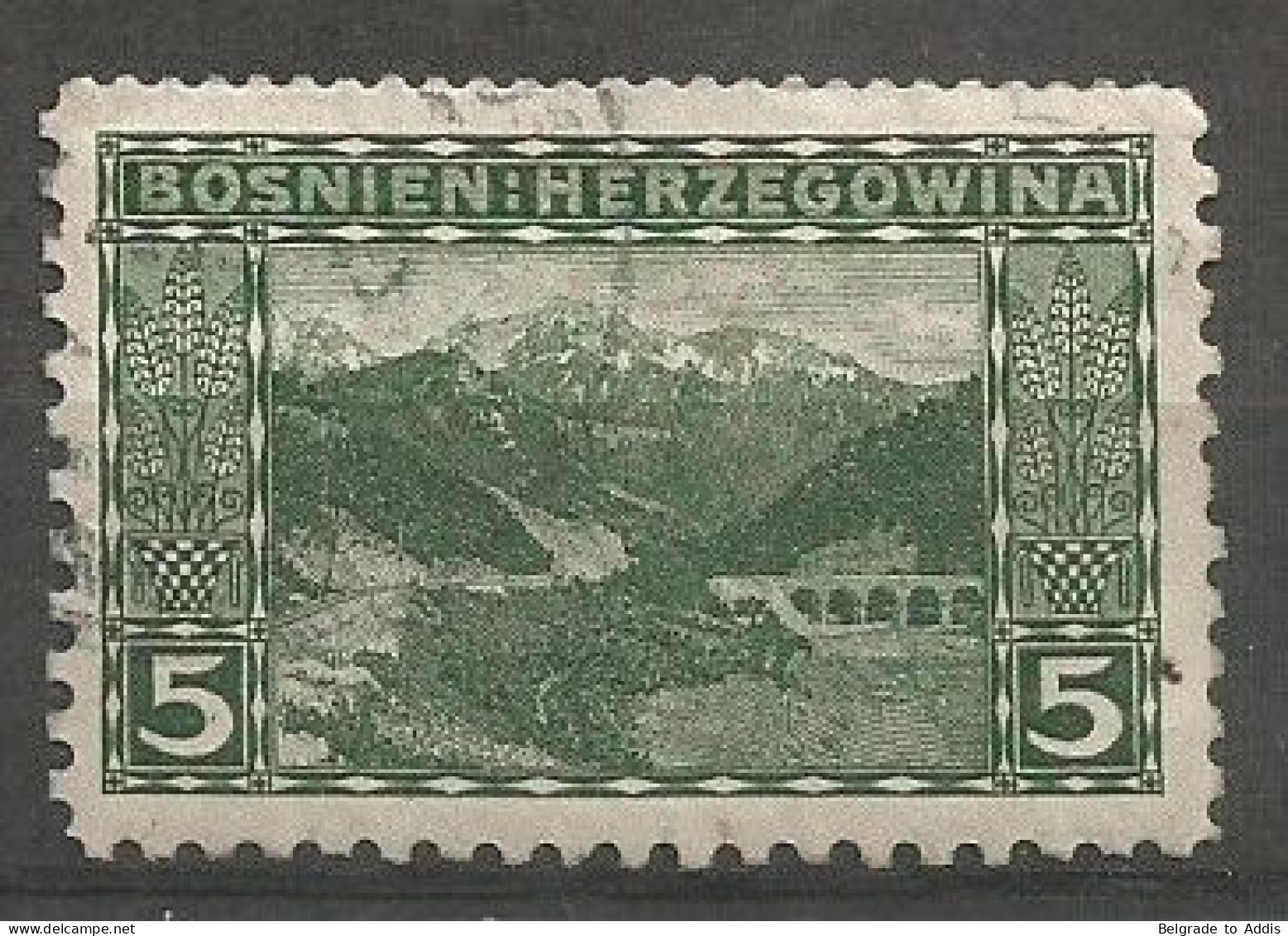 Bosnia Bosnien K.u.K. Austria Hungary Mi.32 Perforation 12½:9¼:9¼:9¼ Coleman 3222 Used 1906 - Bosnie-Herzegovine