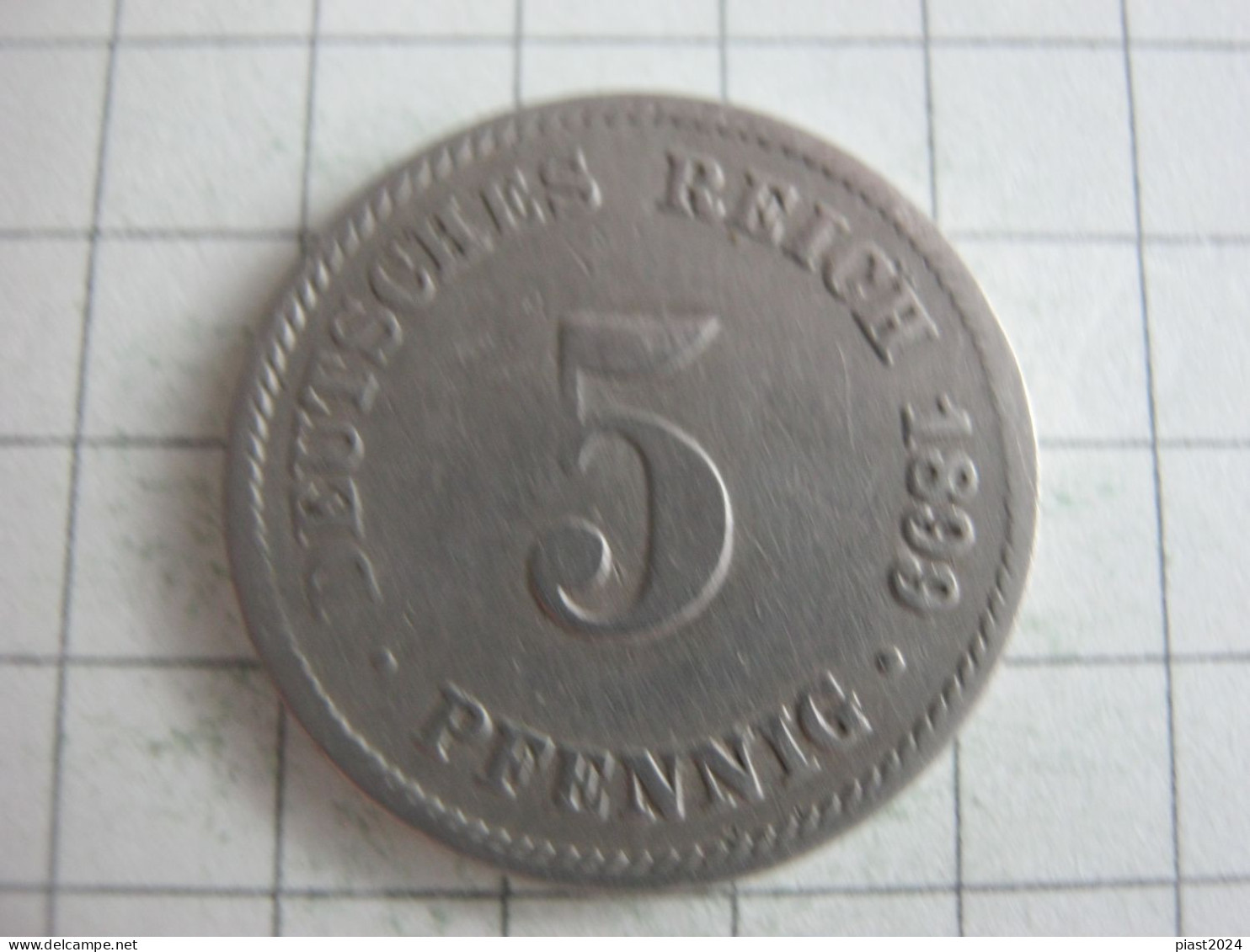 Germany 5 Pfennig 1899 J - 5 Pfennig