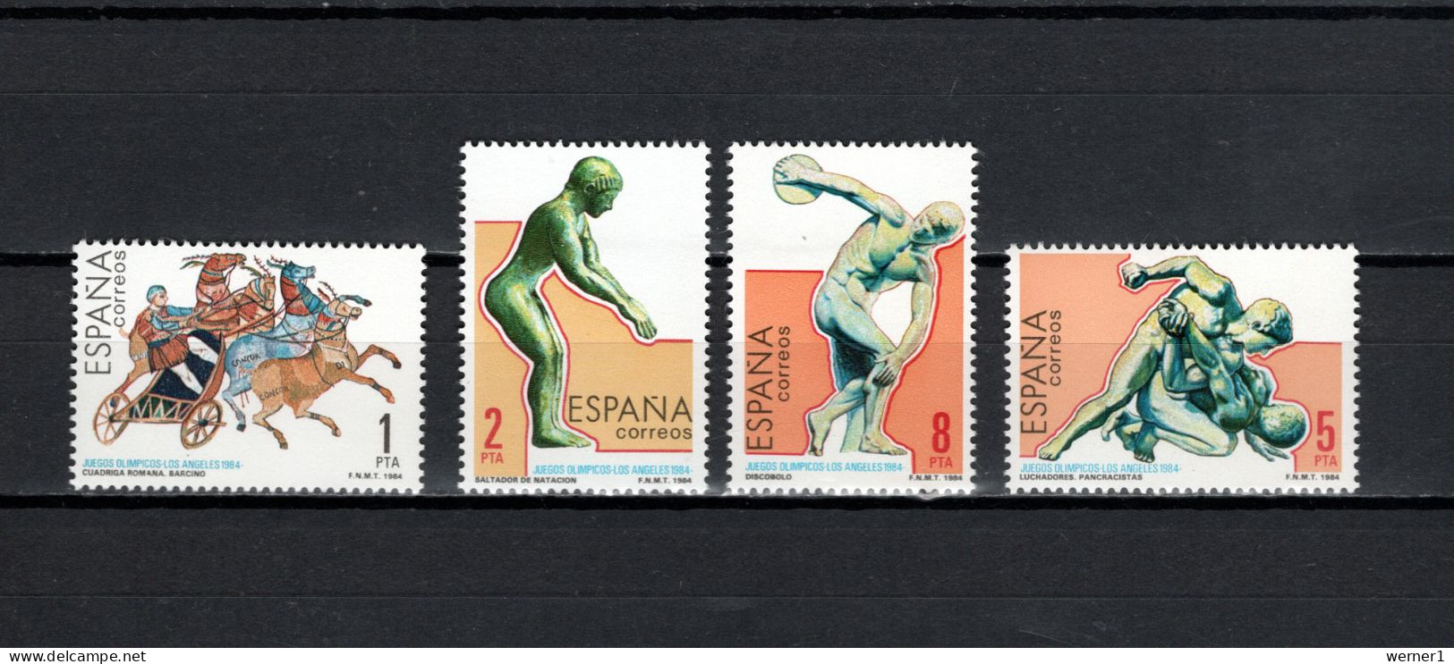 Spain 1984 Olympic Games Los Angeles, Wrestling Etc. Set Of 4 MNH - Zomer 1984: Los Angeles