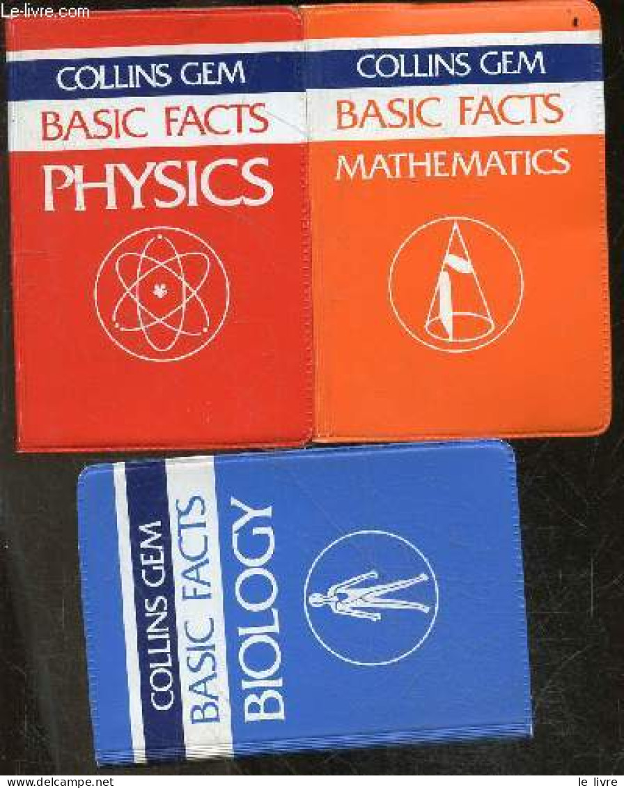 COLLINS GEM - BASIC FACTS - Lot De 3 Volumes : Biology + Mathematics + Physics - Collins Revision Aids - JONES CHRISTOPH - Linguistique