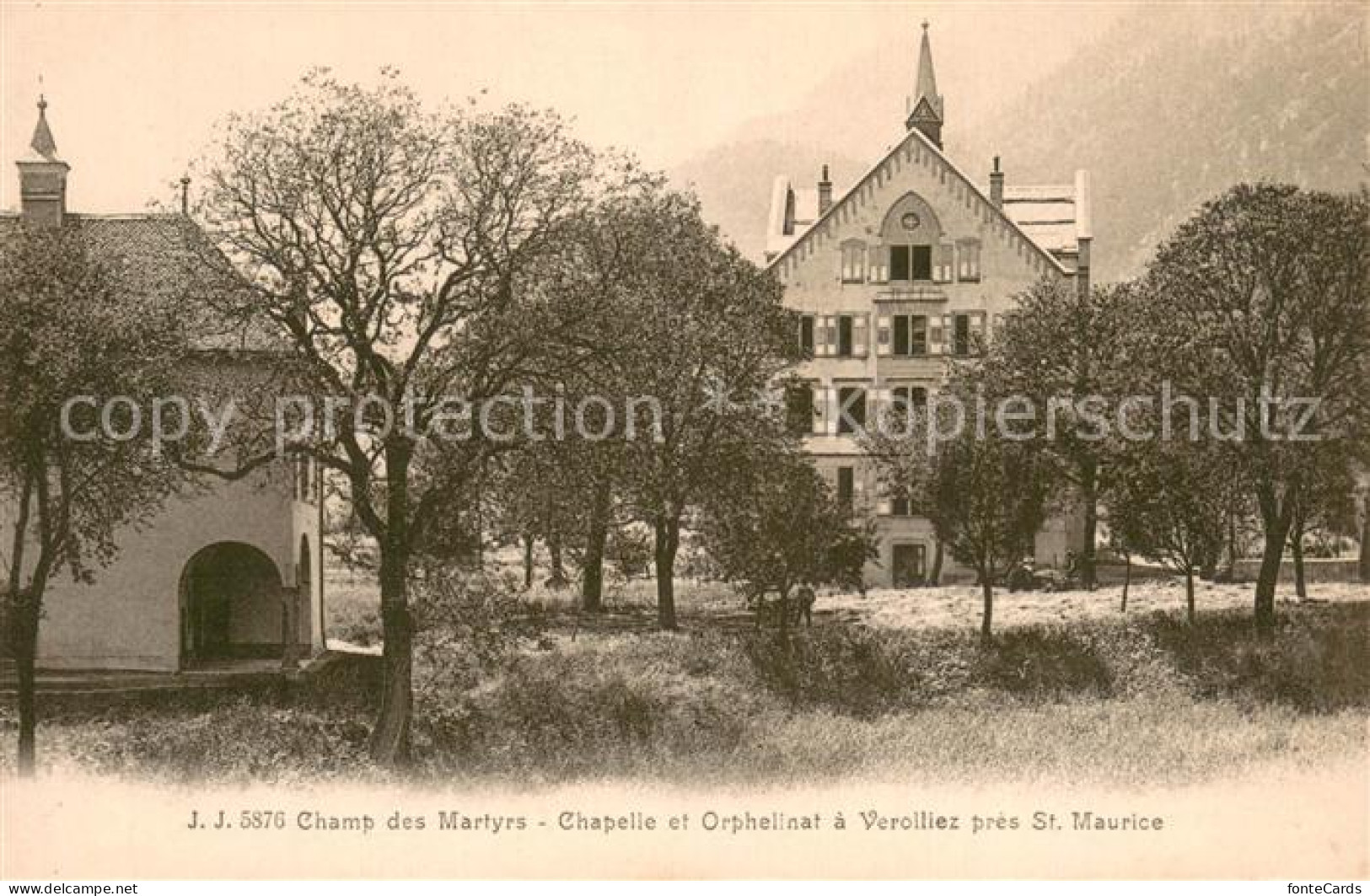 13760184 St Maurice  Valais VS Champ Des Martys - Chapelle Et Orphelinat A Verol - Other & Unclassified