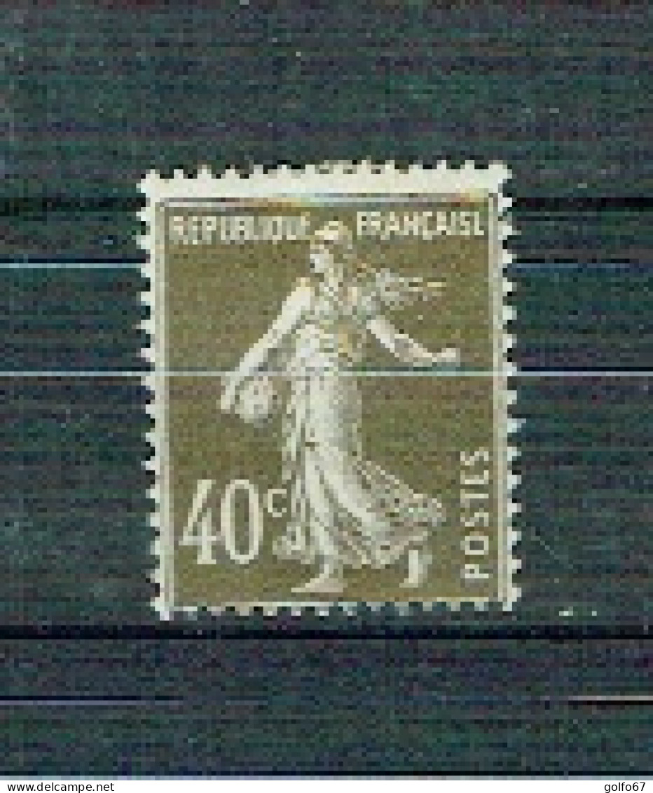 FRANCE 1924-26 Y&T N° 193 NEUF* Traces (0500) - 1906-38 Säerin, Untergrund Glatt