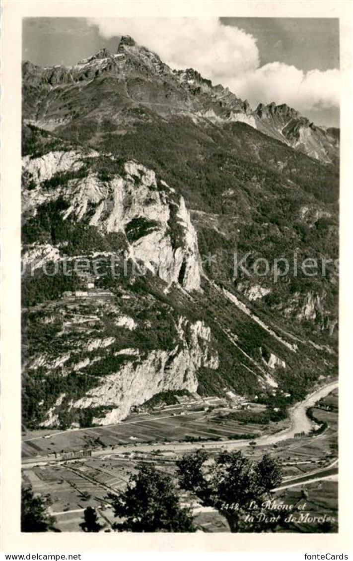 13759604 Morcles VD Le Rhone Et La Dent De Morcles  - Sonstige & Ohne Zuordnung