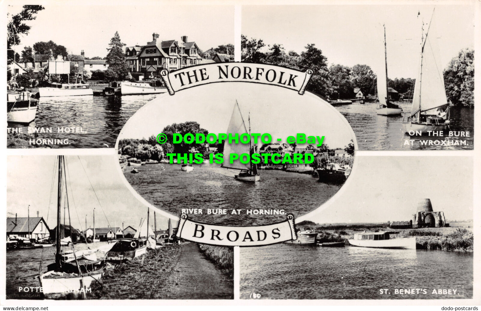 R509298 The Norfolk Broads. River Bure At Horning. St. Benet Abbey. RP. Multi Vi - Monde