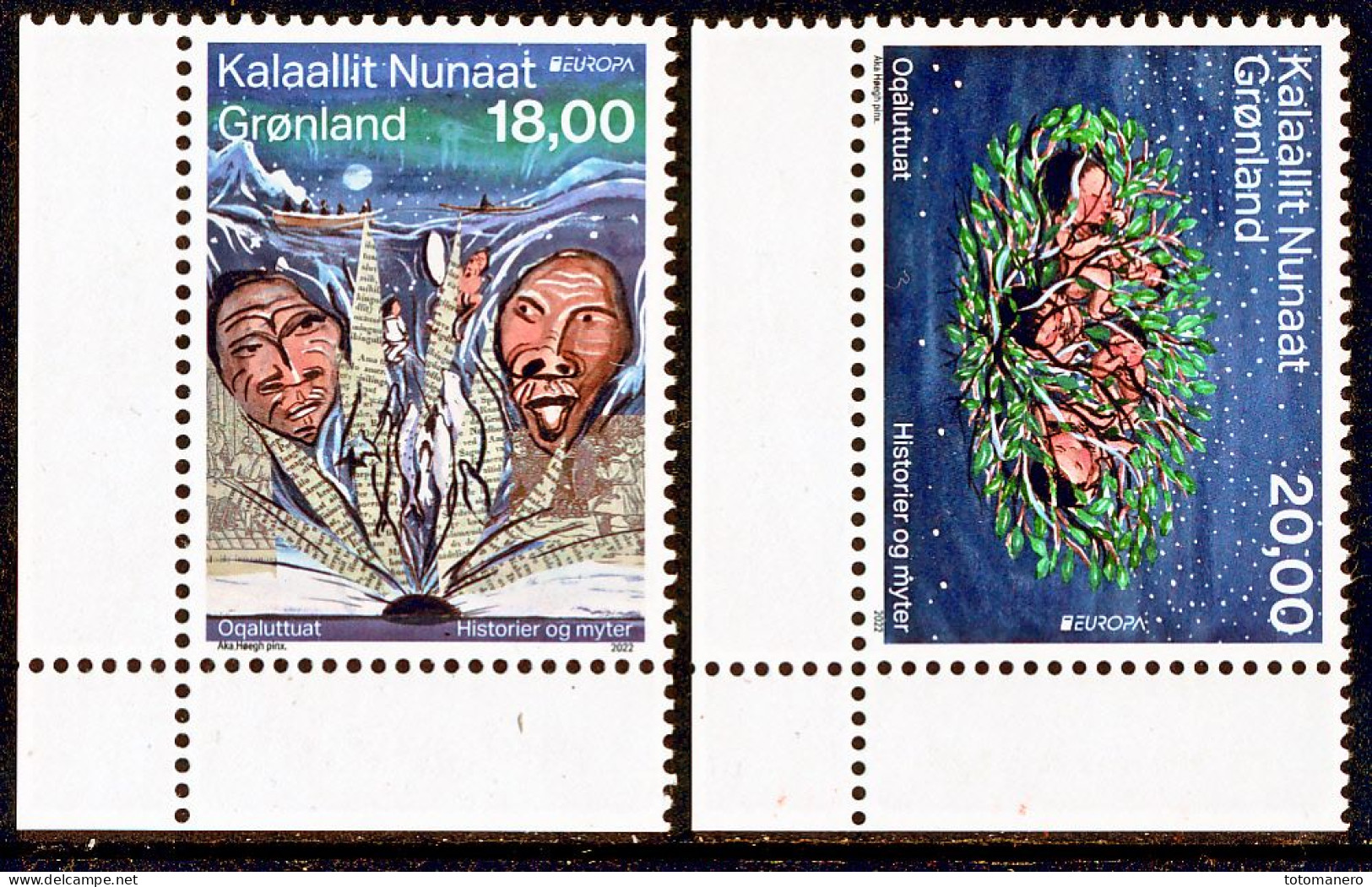 GREENLAND EUROPA 2022 "Stories & Myths" Set Of 4v** - 2022