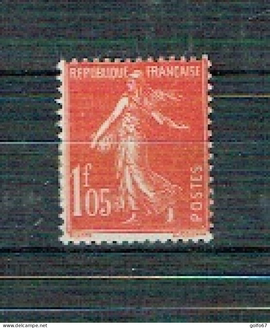 FRANCE 1924-26 Y&T N° 195 NEUF* Traces (0500) - 1906-38 Säerin, Untergrund Glatt