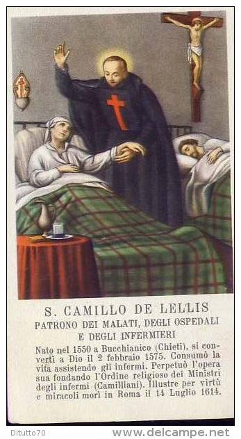 Santino - S.camillo De Lellis - Patrono Dei Malati - Santini