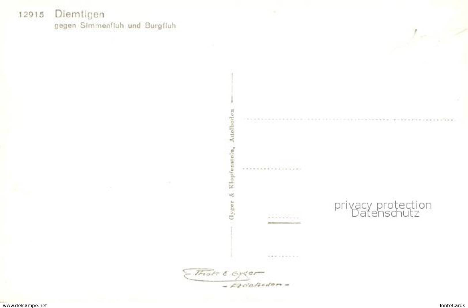 13758381 Diemtigen BE Mit Simmenfluh Und Burgfluh  - Otros & Sin Clasificación