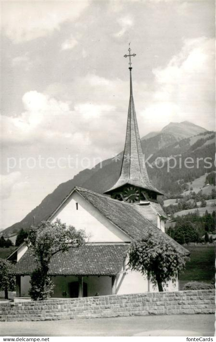 13758380 Diemtigen BE Kirche Mit Niesen  - Otros & Sin Clasificación