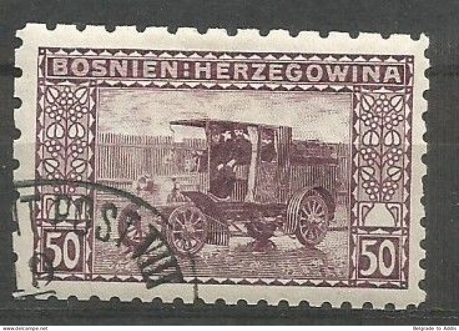 Bosnia Bosnien K.u.K. Austria Hungary Mi.41 Perforation 6½:9¼:9¼:6½ Coleman 1221 Used 1906 - Bosnie-Herzegovine