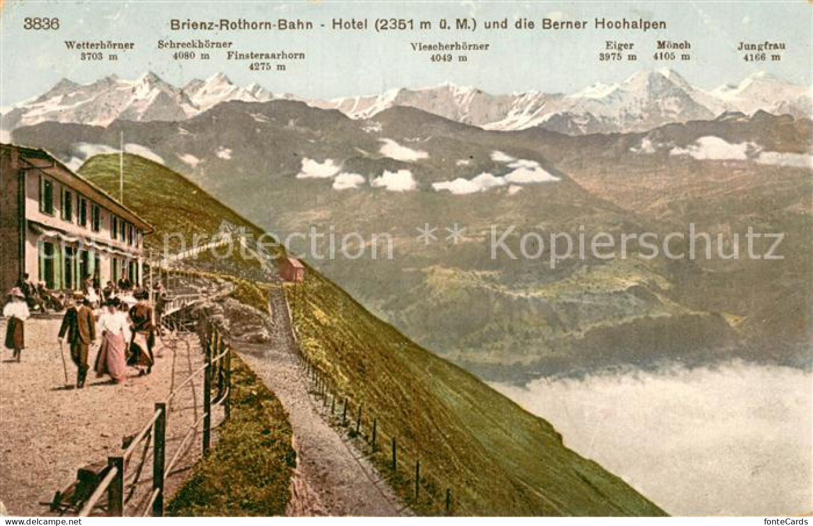 13758008 Brienz-Rothornbahn Hotel Mit Berner Hochalpen Brienz-Rothornbahn - Sonstige & Ohne Zuordnung