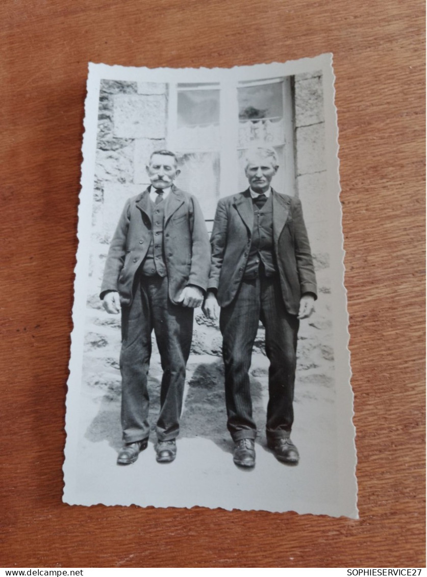 560 //  PHOTO ANCIENNE 11 X 6 CMS / DEUX VIEILS HOMMES - Anonyme Personen