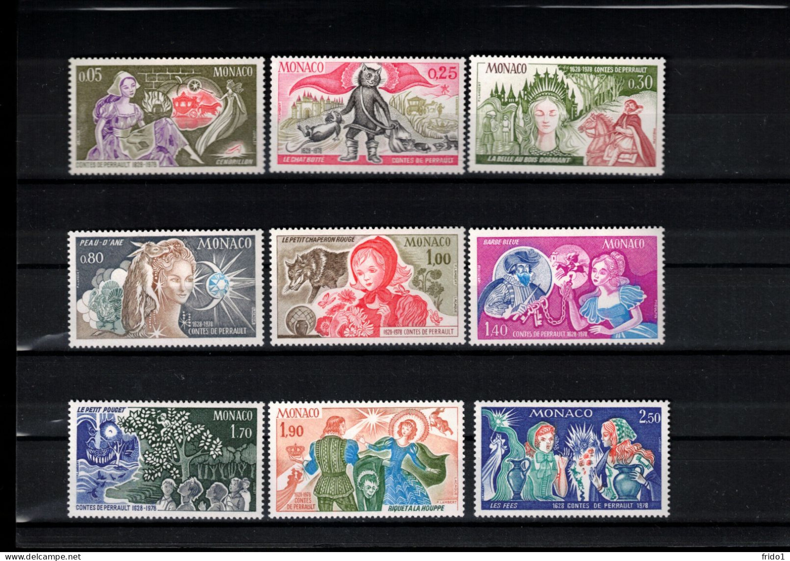 Monaco 1978 Fairy Tales Set Postfrisch / MNH - Fairy Tales, Popular Stories & Legends
