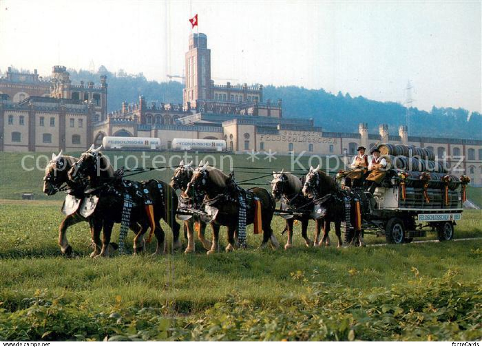 13757674 Rheinfelden AG Brauerei Feldschloesschen Mit Sechsspaenner Rheinfelden  - Autres & Non Classés