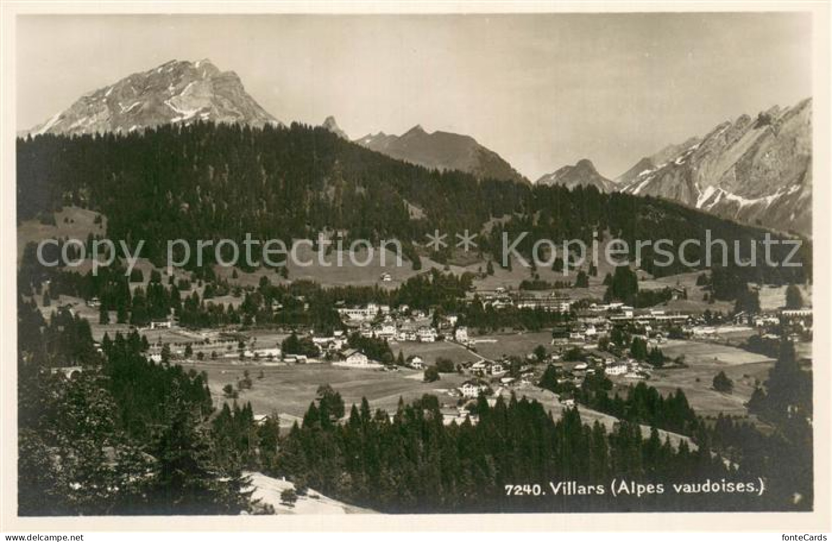 13757590 Villars VD Mit Alpenpanorama Villars VD - Sonstige & Ohne Zuordnung