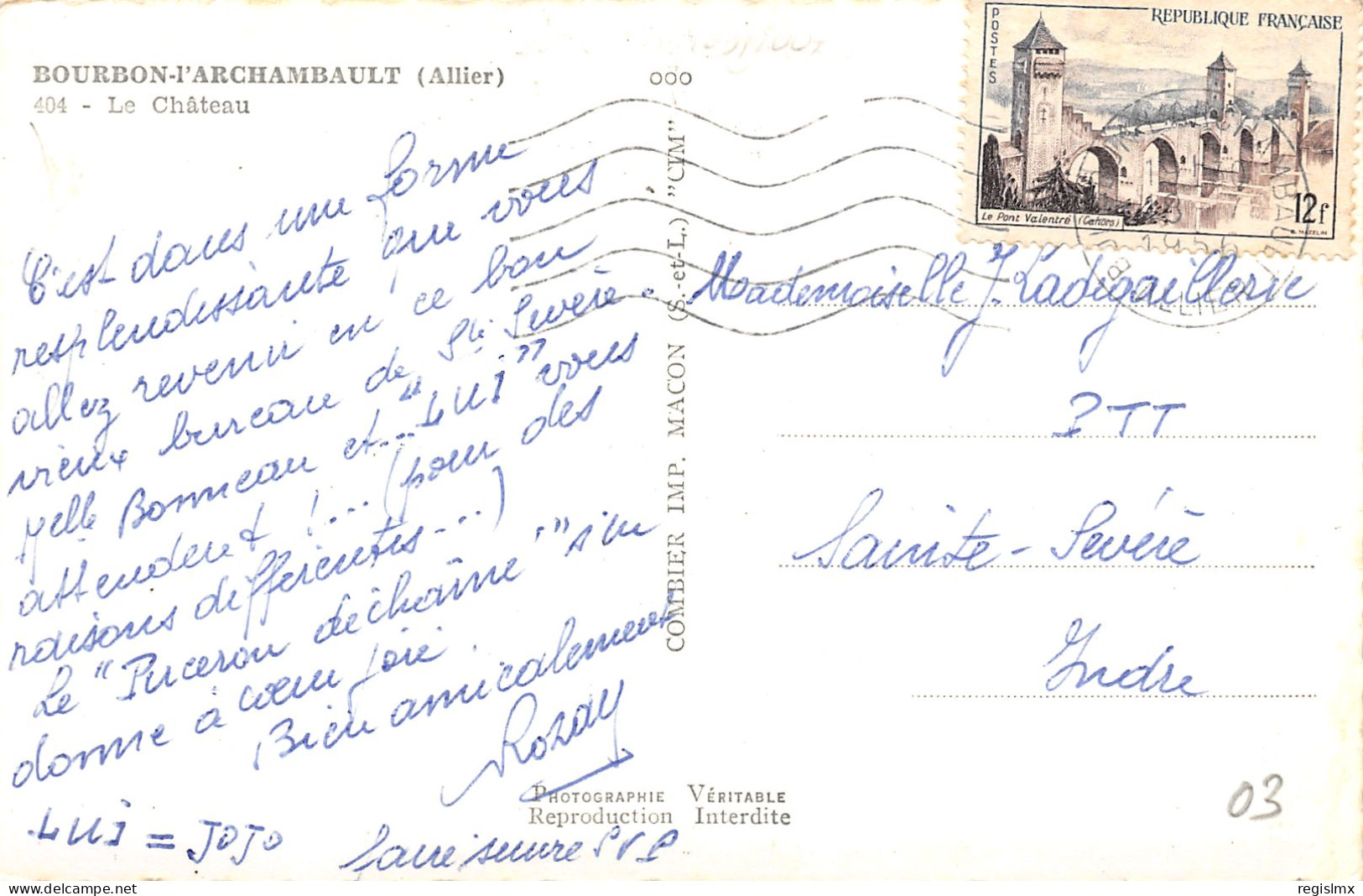 03-BOURBON L ARCHAMBAULT-N°3035-E/0107 - Bourbon L'Archambault